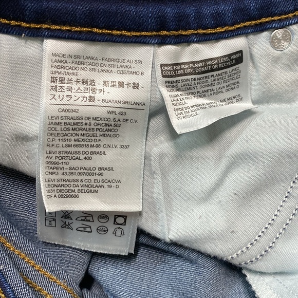 Levi’s Women’s Mid Rise Skinny Blue Jeans size 10 - Picture 3 of 16